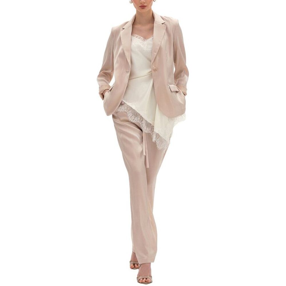 Bgl Womens  2Pc Jacket & Pant, Beige
